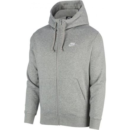 Nike Club Fleece Pullover Hoodie Met Volledige Ritssluiting, Grijs