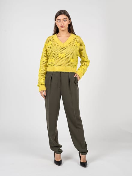 Pinko broek Pietra Vrouw groen