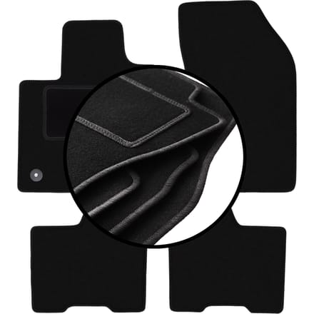 Complete set veloursmatten voor: Jeep Renegade II SUV (2018-)