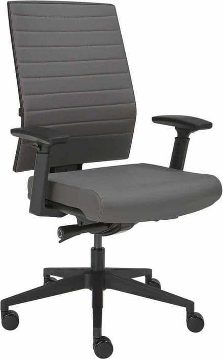 Ergonomische bureaustoel 1332 in stof Middel grijs