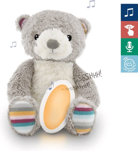 Zazu slaapknuffel bruno de beer Lightgrey unisex