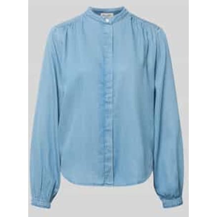Regular fit Blouse met lange mouwen van Mix van katoen en lyocell