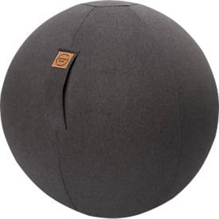 Zitbal FELT, vilt-imitatie 100% polyester, afwasbaar, scheurvast, draaglus, antraciet