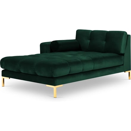 Chaise longue Bali links velvet | Cosmopolitan Design