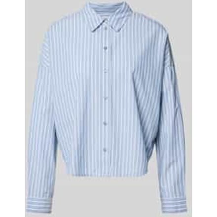relaxed fit overhemdblouse van puur katoen