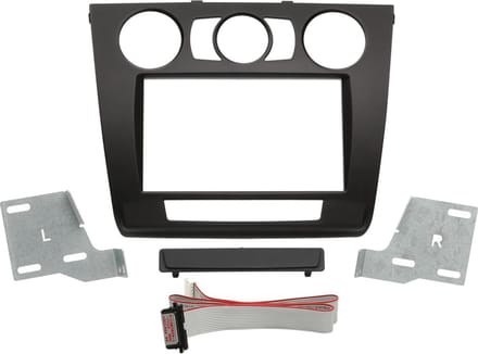 2-DIN Paneel geschikt voor BMW 1-Serie (E81 - E82 - E87 Facelift - E88) 2007-2013 Kleur: Zwart