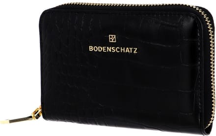 Bodenschatz Portemonnee Zip Around Wallet Black Zwart