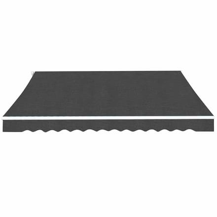 vidaXL - Luifel - handmatig - uittrekbaar - 500 - cm - antraciet