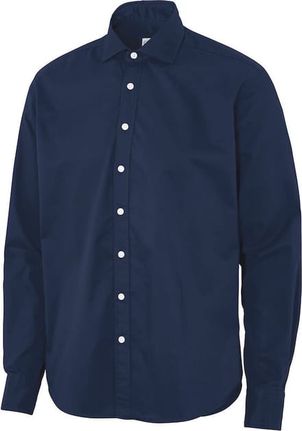 Cottover SHIRT TWILL COMFORT MAN - GOTS GECERTIFICEERD 141038 - Marine - 36