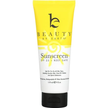 Minerale Zonnebrandcrème, SPF 25 Zinkoxide UV-bescherming, 118 ml (4 fl oz) yellow