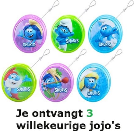 3 Jojo's van de smurfen - Willekeurig geselecteerd - Diverse kleuren