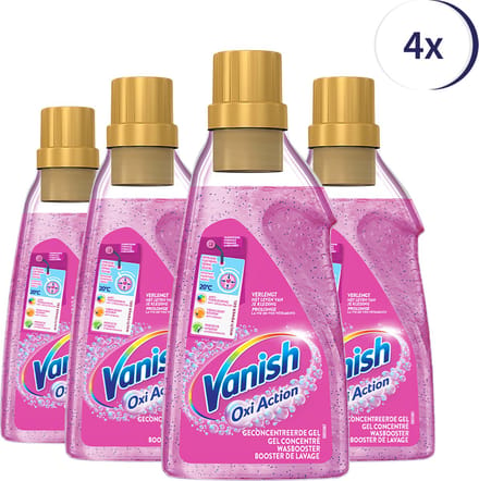 Vanish Oxi Action Wasbooster Liquid - 750ml x 4 - Voordeelverpakking