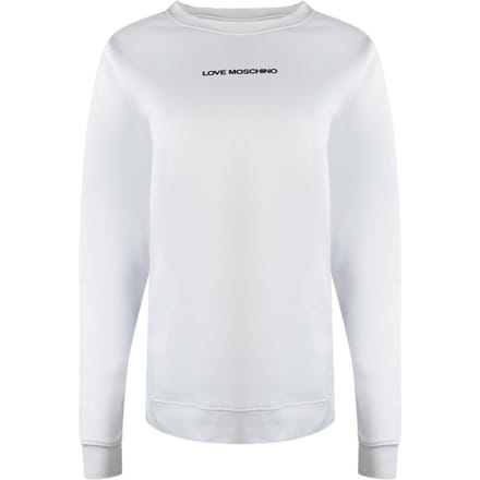 Love Moschino Uniseks Adult Klein Logo Sweatshirt (Wit)