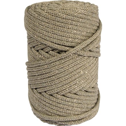 Gerecycled garen met gouddraad, Ø 4mm - Reed