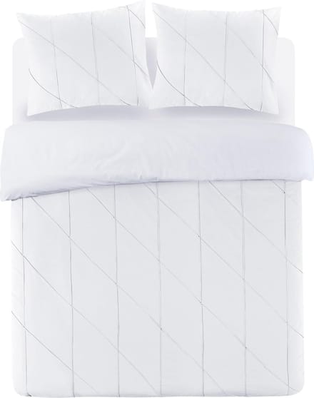 Papillon Canberra Dekbedovertrek - Eenpersoons - 140x200/220 cm - Wit