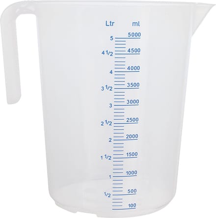 Schneider - Maatbeker 5 liter - Polypropyleen - tot 95℃ - schenktuit - open handvat