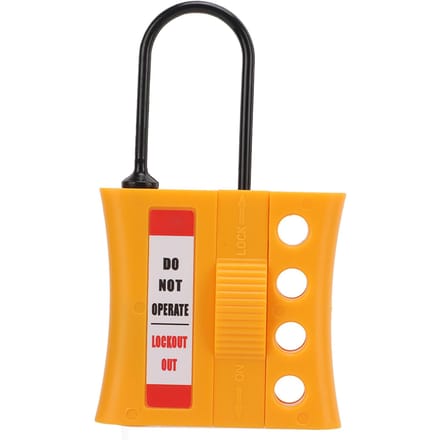 Lockout Lock Tag Out Hasp Kit 4-Gats Nylon Geïsoleerd Universeel Veiligheidsslot voor Explosieveilige Plaats orange