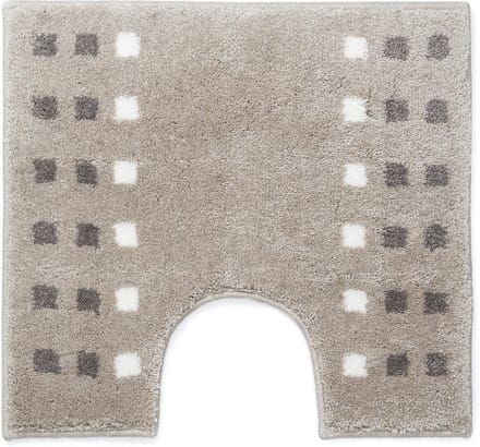 Casilin Brica WC-mat - 60 x 55 cm - Met uitsparing - Antislip - Beige