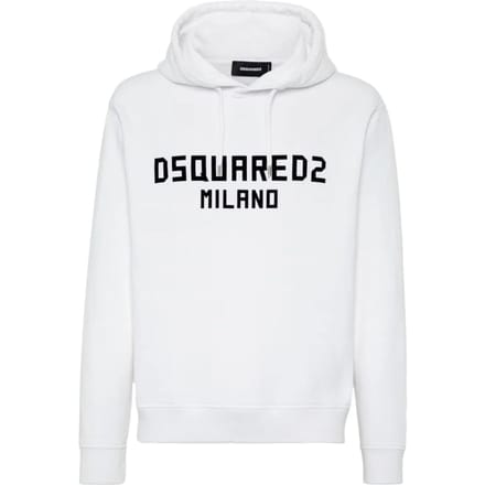 Dsquared2 Milano Logo Cool Fit Witte Hoodie