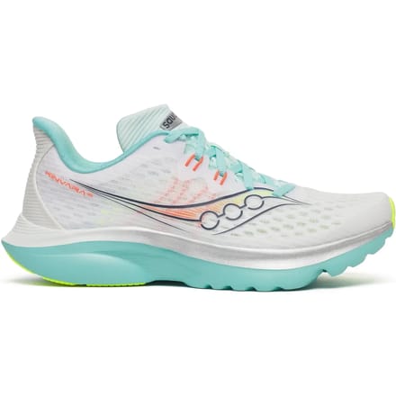 Saucony Kinvara 16 Neutrale schoen Dames-wit, turkoois
