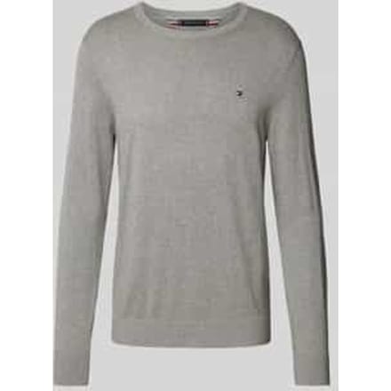 Gebreide pullover met logostitching