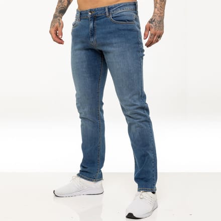 Kruze Heren Rechte Benen Stretch Jeans
