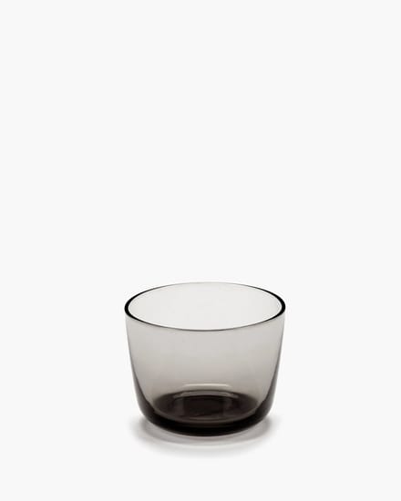 Serax Vincent Van Duysen Cena glas laag D8cm H6cm smokey grey (set van 4 stuks)