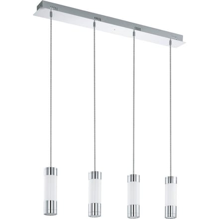 EGLO Fosforo - Hanglamp - 4 Lichts - Chroom - Wit