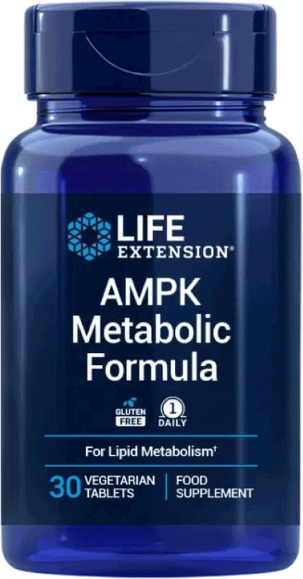 Life Extension - AMPK Metabolic Formula - 30 Tabletten - Dual Botanische Extractformule en Calcium - Voedingssupplementen