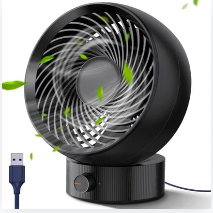 Tafelventilator - Statiefventilator - luchtstroomsnelheden – Zwenkfunctie - Bureau Ventilator - USB