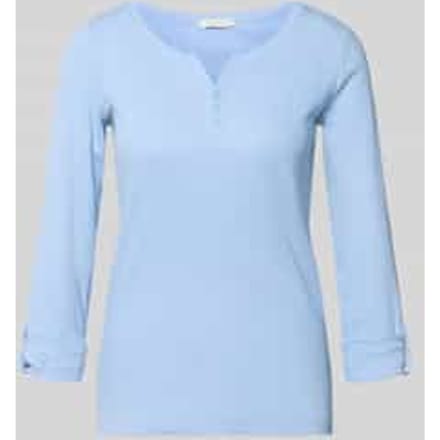 Dames-T-shirt met lange mouwen Tom Tailor Henley