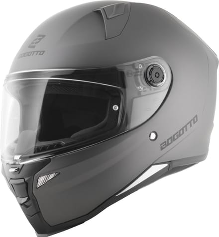 Bogotto FF110B Solid Zilver Integraalhelm - Helm