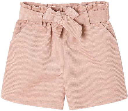 Vertbaudet Short voor meisjes in fluweel / velours in paper bag stijl
