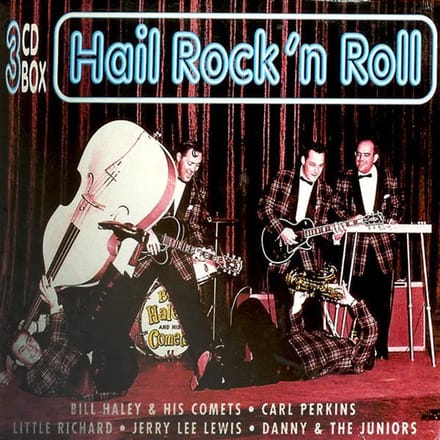 CD VARIOUS - Hail Rock 'N Roll KBOX375 K-Box Records 1997 Nederland Rock Gebruikt white