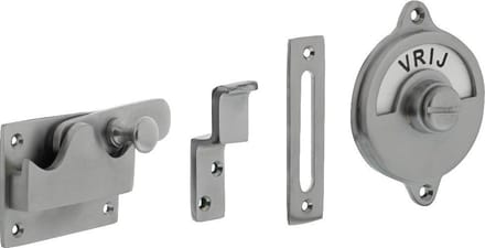 Intersteel WC-overslag vlak vrij/bezet chroom mat