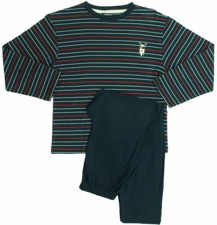 Blue Docks Jongens Pyjama - 100% Katoen - Blauw - Maat 140