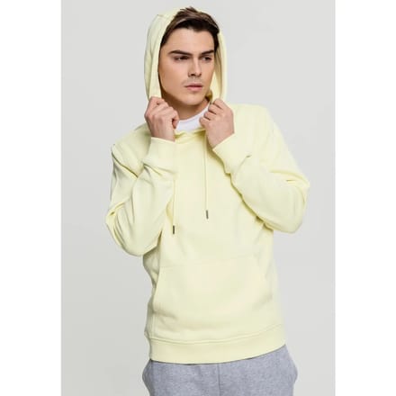 Urban Classics - Basic Sweat Hoodie/trui - S - Geel/Geel