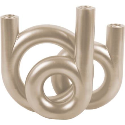 Present Time Kandelaar Rings Medium - Goud - 18x12x20cm - Scandinavisch - Polyresin