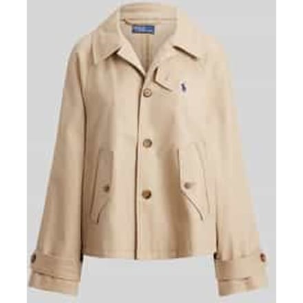 Regular Fit trenchcoat van puur katoen