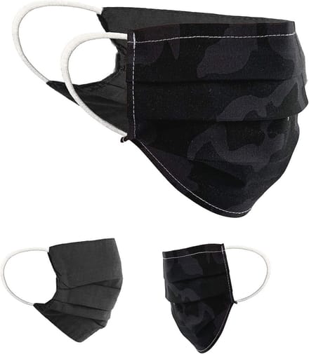 Omkeerbaar Katoenen Mondbeschermingsmasker Set van 2 - Unisex