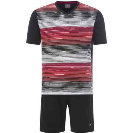 Korte pyjama AUDUN zwart