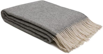 WOOOL Plaid - Kini (Grijs) - 140x200cm - 100% Nieuw-Zeelandse Wol