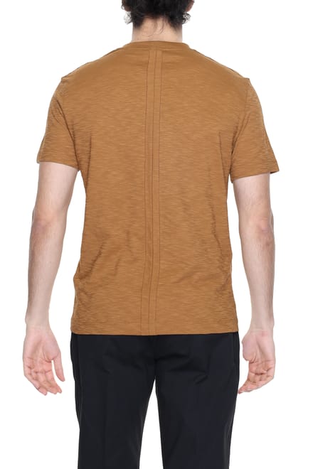 Ronde Hals T-shirt Textuurstijl