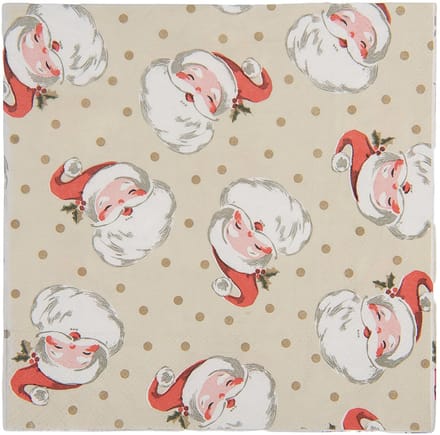 Clayre & Eef Servetten Papier Set van 20 33x33 cm Beige Papier