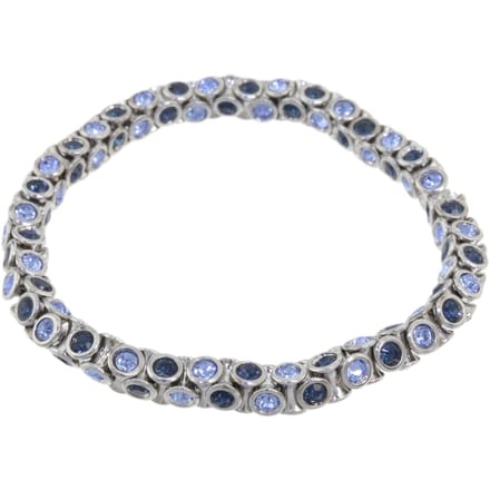 Behave - elastische armband - donker en lichtblauw - casual chic