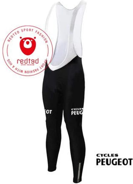 Lange Wielerbroek Peugeot Zwart - REDTED - S