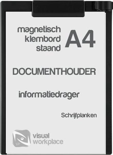 Klembord magnetisch A4 (staand) - Zwart