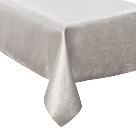 Feeric Tafelkleed/tafellaken - wit - glitter - 140 x 360 cm - polyester - rechthoekig
