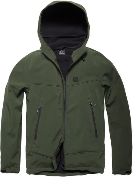 Vintage Industries Funktion-jas Alford Softshell-jas Dark Olive