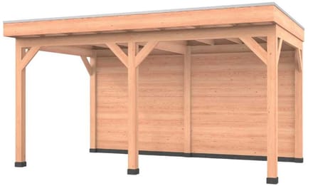 Douglas overkapping, 500 x 300, met achterwand, Westwood Comfort Premium